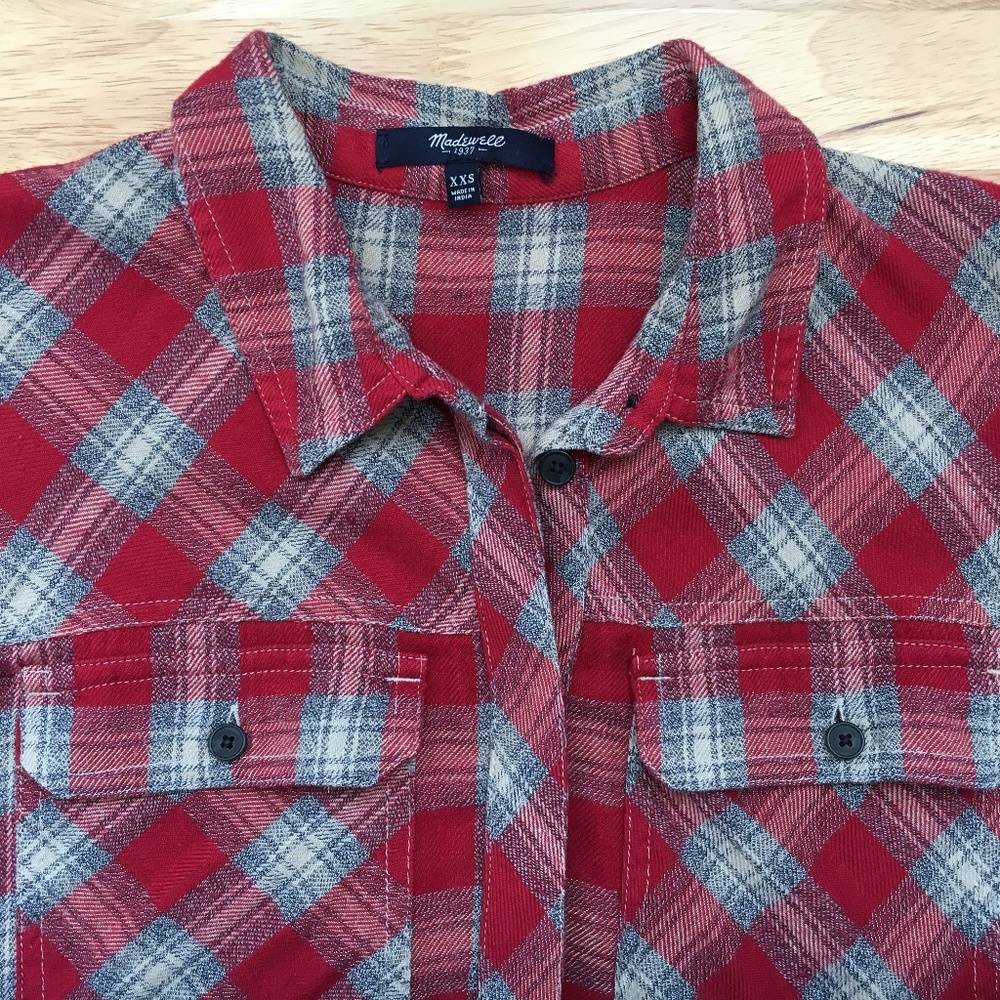 Madewell Women's Dress, Plaid, Size XXS